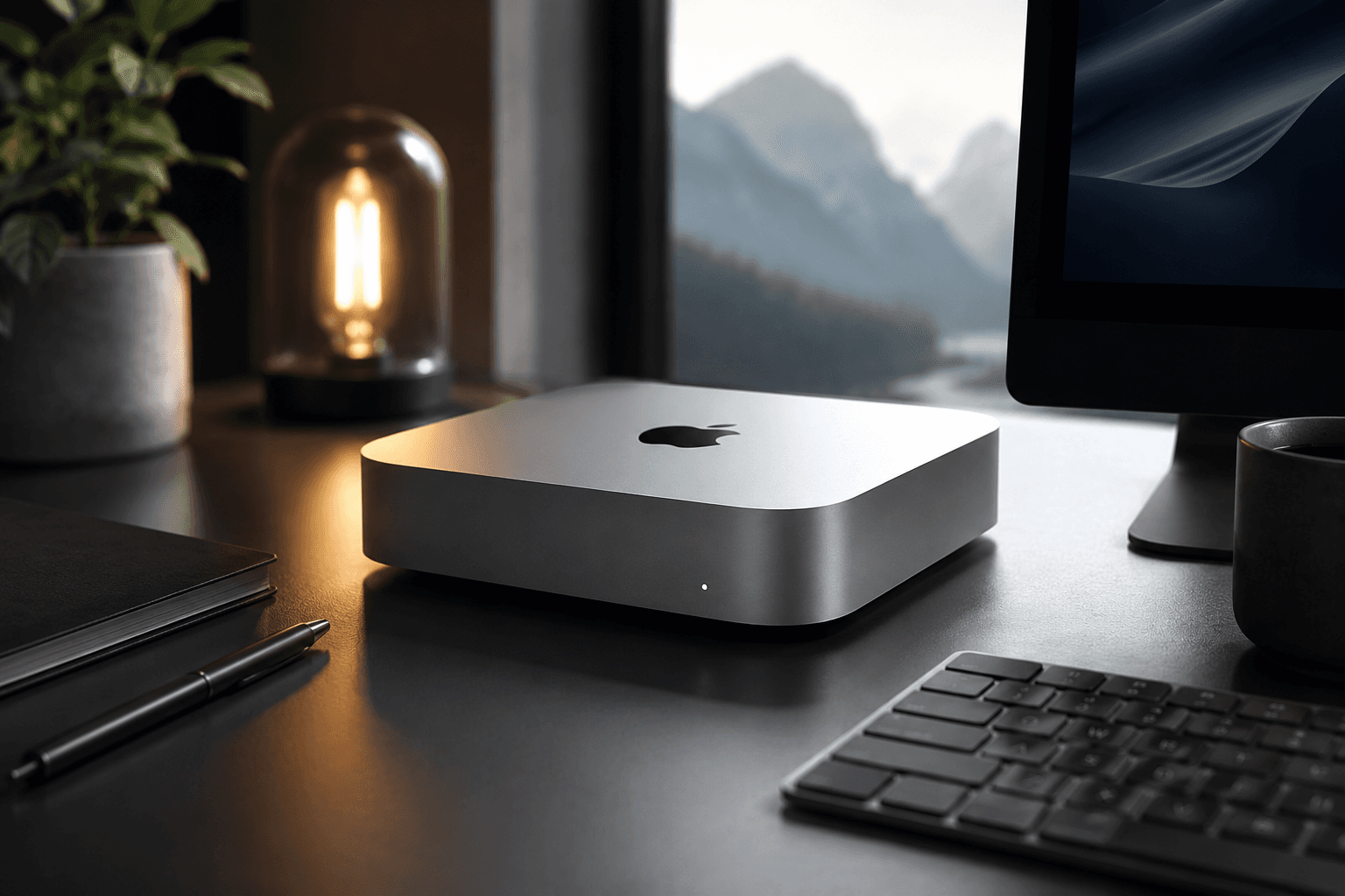 Apple Mac mini representing a private local LLM and on-device AI hub for secure inference workloads.