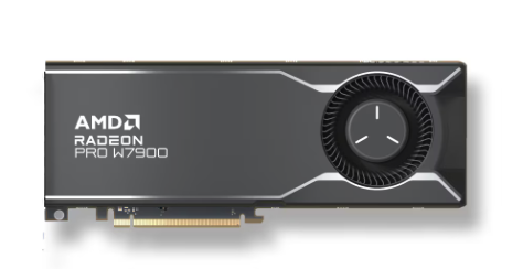 AMD Radeon PRO W7900 professional workstation graphics card