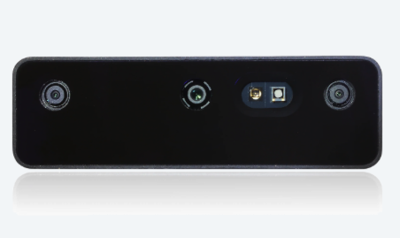 Luxonis OAK-D Pro spatial AI camera with RGB camera, stereo cameras, IR dot projector, and IR illumination